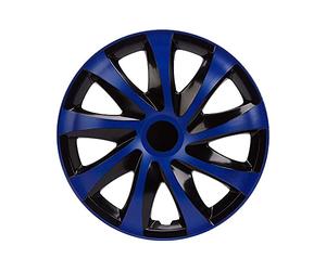NRM kO249 enjoliveur Draco CS-Noir/Bleu - 13, Set de 4