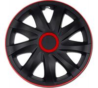 NRM kO255 kando enjoliveurs noir/15, Rouge, Set de 4