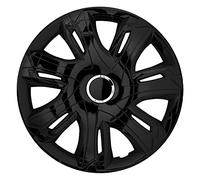 NRM Lot de 4 enjoliveurs Supernova - Noir - 16"