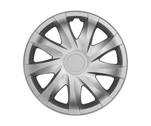 NRM Lot de 4 enjoliveurs universels Draco Silver 15"
