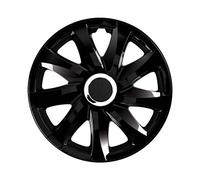 NRM Lot de 4 enjoliveurs universels Drift Noir 14"