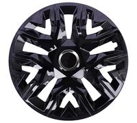 NRM Perfecto Black Lot de 4 enjoliveurs 16" pour jantes en acier Noir