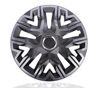 NRM Perfecto Graphite Lot de 4 enjoliveurs 16" pour jantes en acier 16"