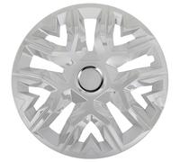 NRM Perfecto Silver Lot de 4 enjoliveurs 16" pour jantes en acier | 16" Argenté