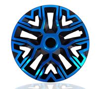 NRM The Best Bicolor Blue/Black Lot de 4 enjoliveurs 15" pour jantes en acier Bleu/noir 15"