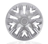 NRM The Best Silver Lot de 4 enjoliveurs 15" pour jantes en acier | 15" Argenté