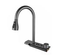 NRNQMTFZ Robinet Cuisine Extractible avec 3 Fonctions de Pulvérisation, Pivotant à 360°, en Acier Inoxydable,Froid en Acier Inoxydable,Robinet de Cuisine Haute Pression(Size:A)