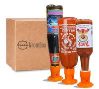 NromBox Flip It Kit de vidange de bouteille | Support pour bouteilles de sauce piquante | Enregistrez la sauce préférée jusqu'à la dernière goutte | Réduit les déchets avec l'envers | Gadgets pour la