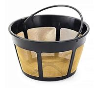 NRP (élevé) 12-tasses Filtre à café permanent à fond perforé de pour cafetières filtre | Basket Gold-tone Coffee Filter