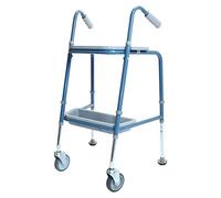 NRS Healthcare Duo Chariot de Marche Réglable en Hauteur, P23117, Bleu Turquoise