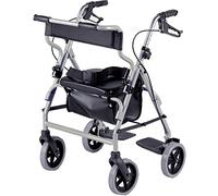 NRS Healthcare M58203 2-en-1 Déambulateur et Fauteuil d'Appoint