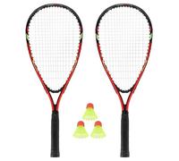 Set de badminton 2 raquettes + volants + housse NILS NRS001 Rouge TU