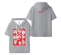 NRSMGTWS Lola Young T-shirt à capuche unisexe à manches courtes avec inscription « This Wasn't Meant for You Anyway », gris, 3XL