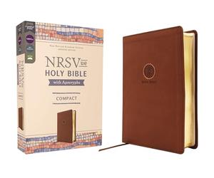 NRSVue, Holy Bible with Apocrypha, Compact, Leathersoft, Brown, Comfort Print