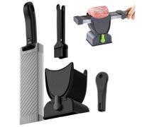 NRSW Trancheuse à Viande Multifonctionnelle, Épaisseur Réglable 2 ou 4 mm, Coupe-Porc Manuel pour Bœuf, Noir