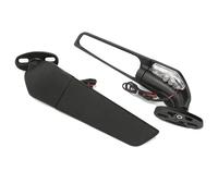 NRTNRFQW Rétroviseur Rotatif Réglable Moto pour Suzuki GSXR 600 750 1000 GSX1300R GSX650F GSX-R Rétroviseur(Big Mirror no lamp2)