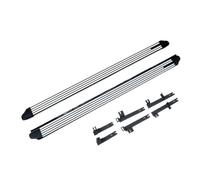 NRUXDYNAcv Marchepied latéral Nerf Bar, compatible avec VW Transporter/Multivan/Caravelle T5 T6 2008-2021, charge 300 kg, perçage gratuit(Cayenne model long)