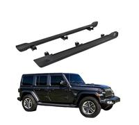 NRUXDYNAcv Marchepieds latéraux d'origine, marchepieds étanches, compatibles avec Jeep Wrangler JL 2 ou 4 portes, matériau ABS, perçage gratuit(2 doors)