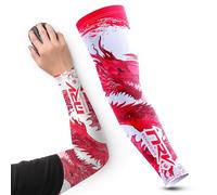 NRV Manchette de Compression Gaming - Edition Dragon - Améliorez Votre Performance eSport (Rouge, 3XL)