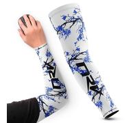 NRV Manchette de Compression Gaming (Edition Sakura) - Performances d'eSport Améliorées avec Style Japonais - Conçu par des Professionnels - Durable, Respirant et Sans Friction (Bleu, L)