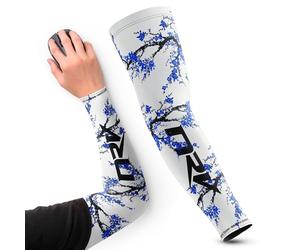 NRV Manchette de Compression Gaming (Edition Sakura) - Performances d'eSport Améliorées avec Style Japonais - Conçu par des Professionnels - Durable, Respirant et Sans Friction (Bleu, XL)