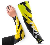 NRV Manchette de Compression Gaming Esport (Edition Camo) - Optimisez Votre Jeu d'eSport avec Style Camouflage - Conçu par des Professionnels - Durable, Respirant et Sans Friction (Noir/Jaune, L)