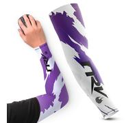 NRV Manchette de Compression Gaming Esport (Edition Camo) - Optimisez Votre Jeu d'eSport avec Style Camouflage - Conçu par des Professionnels - Durable, Respirant et Sans Friction (Blanc/Violet, L)