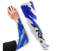 NRV Manchette de Compression Gaming Esport (Edition Camo) - Optimisez Votre Jeu d'eSport avec Style Camouflage - Conçu par des Professionnels - Durable, Respirant et Sans Friction (Blanc/Bleu, XL)