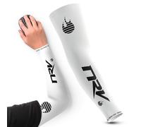 NRV Manchette de Compression Gaming Esport (Edition Performance) - Optimisez Votre Jeu avec Confort et Style - Conçu par des Joueurs Professionnels - Durable, Respirant et Sans Friction (Blanc, L)