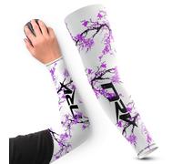 NRV Manchette de Compression Gaming Sakura - Performances d'eSport Améliorées avec Style Japonais - Conçu par des Professionnels - Durable, Respirant et Sans Friction (Violet, XL)