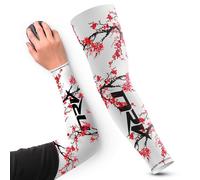 NRV Manchette de Compression Gaming Sakura - Performances d'eSport Améliorées avec Style Japonais - Conçu par des Professionnels - Durable, Respirant et Sans Friction (Rouge, L)