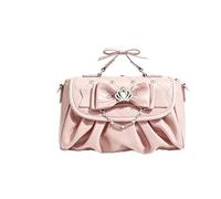 NRVTRE à main à nœud papillon avec perles de, à bandoulière en cuir PU, de dîner, à main croisé pour femmes et filles, joli à nœud papillon
