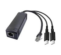 NRVTRE Adaptateur répartiteur PoE à câble partagé Sorties, 12V 100M | Séparation de l ' alimentation des données Ethernet pour les installations de caméras peu encombrantes