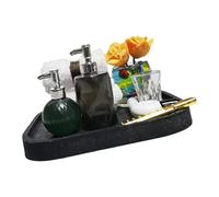 NRVTRE Articles de Toilette réalistes Figurine Miniature Maison de poupée décoration de Salle de Bain modèle en résine pour Jeu de rôle Adulte collectionnant des Accessoires de Maison de poupée