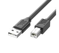 NRVTRE Câble d ' imprimante USB 2.0 TypeA Mâle à TypeB, Straight head 2M | Connexion robuste avec Contacts plaqués Or pour une Impression et une Numérisation à vitesse Entre les
