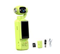 NRVTRE Caméra d ' Action portative 1080P avec Objectif Rotatif, Green