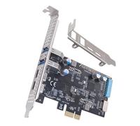 NRVTRE Carte Adaptateur PCIE 4 Ports Type C Type E 19 Broches | Puce NEC720201, de données rapide pour accessoires d ' ordinateur de bureau, panneau à 4 ports USB