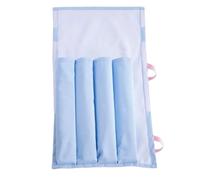 NRVTRE de Jeu à Quatre Compartiments conçu Autour du Mahjong, Blue | Organisateur pliable en polyester pour pièces de poussoirs, aide rangement bleu clair lors des voyages en