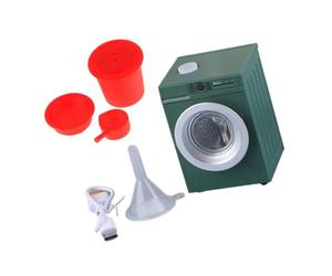 NRVTRE Modèle de Machine à Laver électrique Miniature pour Maison, Green