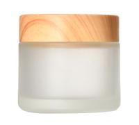 NRVTRE Pot Cosmétique Vide en Verre 5/10/15/20/30/50/60ML,Boite Échantillon Cosmétique de Voyage avec Bouchon Intérieur e Couvercle pour Cosmétiques Crèmes Lotion, Pot Creme Vide (60g,Givré)