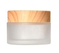NRVTRE Pot Cosmétique Vide en Verre 5/10/15/20/30/50/60ML,Boite Échantillon Cosmétique de Voyage avec Bouchon Intérieur e Couvercle pour Cosmétiques Crèmes Lotion, Pot Creme Vide (30g,Givré)