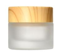 NRVTRE Pot Cosmétique Vide en Verre 5/10/15/20/30/50/60ML,Boite Échantillon Cosmétique de Voyage avec Bouchon Intérieur e Couvercle pour Cosmétiques Crèmes Lotion, Pot Creme Vide (10g,Givré)