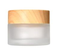 NRVTRE Pot Cosmétique Vide en Verre 5/10/15/20/30/50/60ML,Boite Échantillon Cosmétique de Voyage avec Bouchon Intérieur e Couvercle pour Cosmétiques Crèmes Lotion, Pot Creme Vide (15g,Givré)