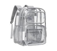 NRVTRE renforcé de à transparent pour la sécurité du, Gray | capacité, sangle renforcée, à transparent en PVC robuste pour l ' école, le concert, le sport