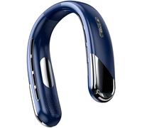 NRVTRE Ventilateur réglable à 5 vitesses à suspendre sans pales avec affichage numérique Gadget de refroidissement pour adultes et enfants mains libres