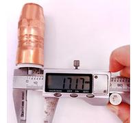 NS-5818C Lot de 5 buses de soudage en cuivre pour embouts Bernard série T, compatible avec diffuseur de gaz Bernard -1 et Centerfire pour Slim 5/8"