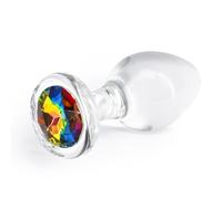 NS Novelties Crystal Desires Gem Analplug Clear M