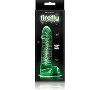 NS Novelties Firefly Glass Smooth Ballsey 4Inch Dildo Clear Taille Unique