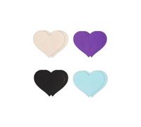 NS Novelties Pretty Pasties Heart I Assorted 4 Pair Multicolor