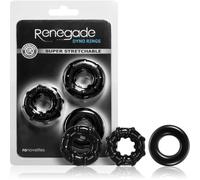 NS Novelties Renegade Dyno lot d’anneaux pour pénis 3 pcs